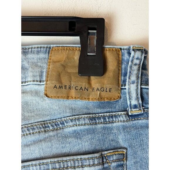 American‎ Eagle Mens Blue Light Wash Next Level Flex 5 Pocket Jeans Size 30 x 34 - Picture 6 of 10